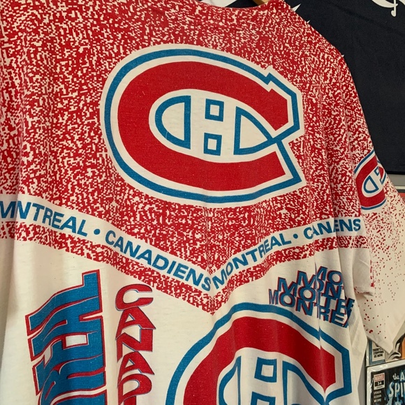 Vintage Montreal Canadians AOP T-shirt - Picture 3 of 6